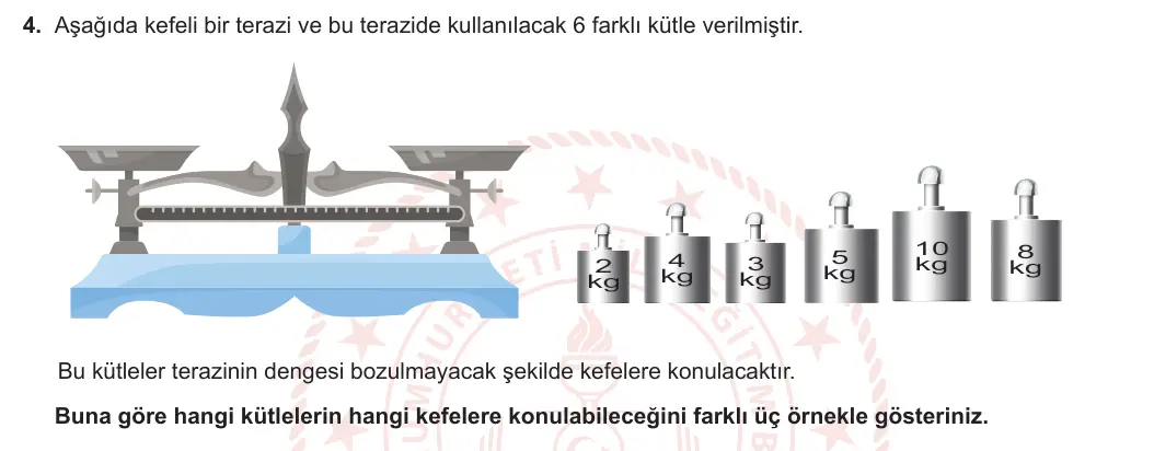 5. Sınıf Matematik 2024-2025 2. Dönem 2. Yazılı 4. Soru görseli