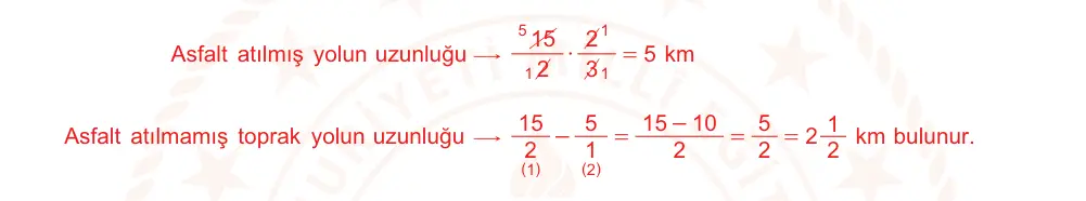 7. Sınıf Matematik 2024-2025 1. Dönem 2. Yazılı Ortak Sınav 7. Soru (Öğle Oturumu, Mazeret Sınavı) resmi çözüm görseli