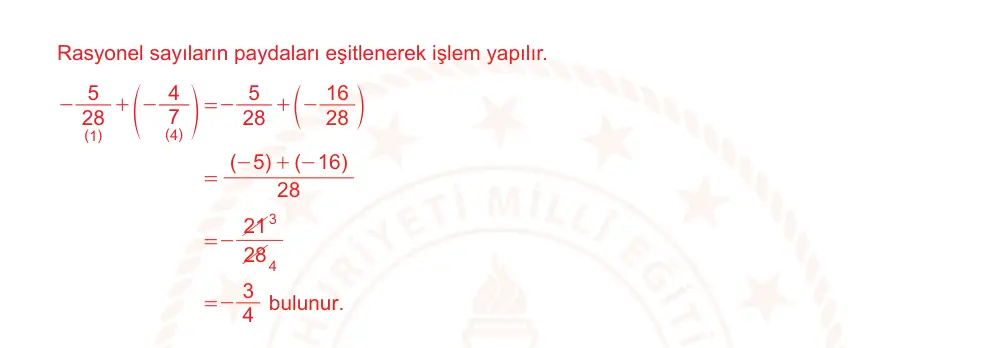7. Sınıf Matematik 2024-2025 1. Dönem 2. Yazılı Ortak Sınav 1. Soru (Sabah Oturumu, Mazeret Sınavı) resmi çözüm görseli