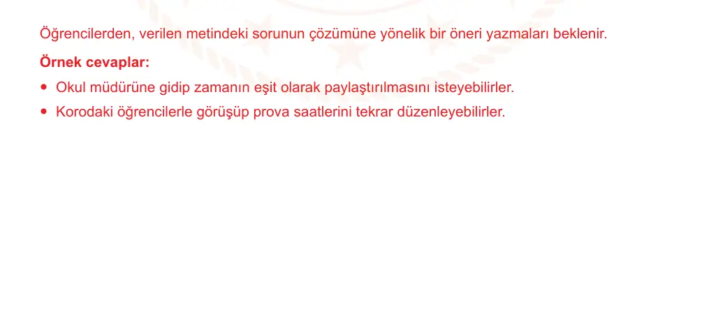 7. Sınıf Türkçe 2024-2025 1. Dönem 2. Yazılı Ortak Sınav 6. Soru (Öğle Oturumu, MEB ders kitabı) resmi çözüm görseli