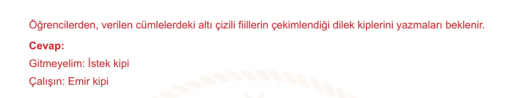 7. Sınıf Türkçe 2024-2025 1. Dönem 2. Yazılı Ortak Sınav 3. Soru (Öğle Oturumu, Özgün ders kitabı) resmi çözüm görseli