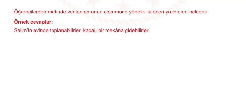 7. Sınıf Türkçe 2024-2025 1. Dönem 2. Yazılı Ortak Sınav 6. Soru (Sabah Oturumu, Mazeret Sınavı, MEB ders kitabı) resmi çözüm görseli