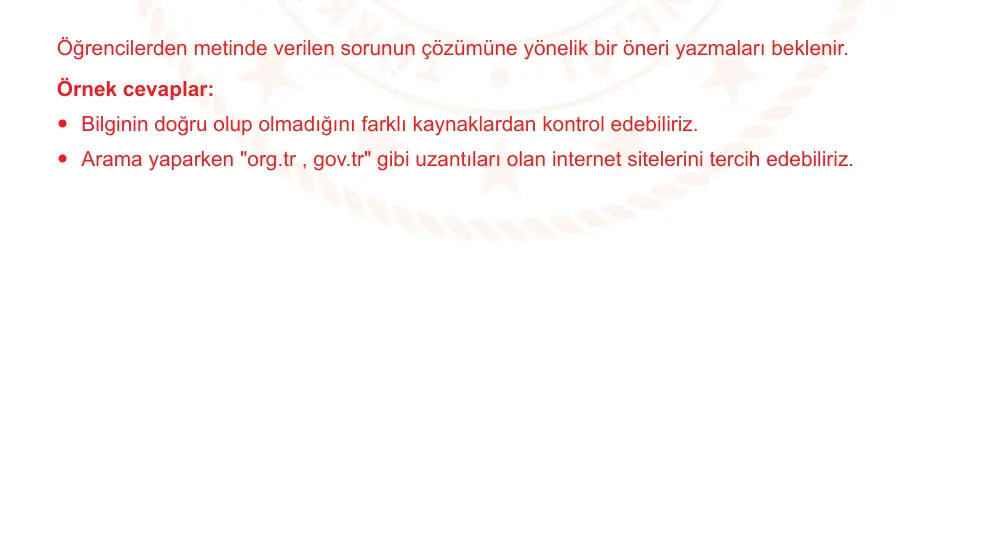 7. Sınıf Türkçe 2024-2025 1. Dönem 2. Yazılı Ortak Sınav 6. Soru (Sabah Oturumu, MEB ders kitabı) resmi çözüm görseli
