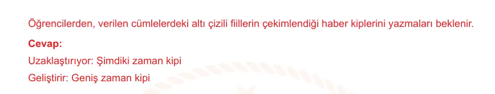 7. Sınıf Türkçe 2024-2025 1. Dönem 2. Yazılı Ortak Sınav 3. Soru (Sabah Oturumu, Özgün ders kitabı) resmi çözüm görseli