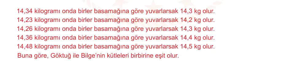 6. Sınıf Matematik 2024-2025 2. Dönem 1. Yazılı Ortak Sınav 2. Soru (Öğle Oturumu, Mazeret Sınavı) resmi çözüm görseli
