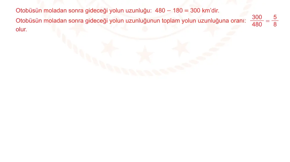 6. Sınıf Matematik 2024-2025 2. Dönem 1. Yazılı Ortak Sınav 4. Soru (Öğle Oturumu, Mazeret Sınavı) resmi çözüm görseli