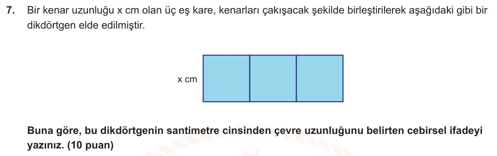 6. Sınıf Matematik 2024-2025 2. Dönem 1. Yazılı Ortak Sınav 7. Soru (Öğle Oturumu, MEB ders kitabı) görseli