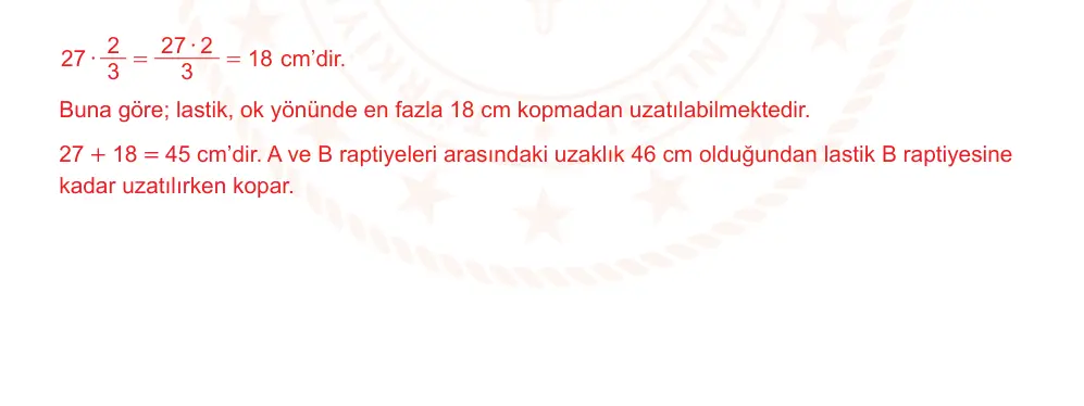 6. Sınıf Matematik 2024-2025 2. Dönem 1. Yazılı Ortak Sınav 1. Soru (Sabah Oturumu, Mazeret Sınavı) resmi çözüm görseli