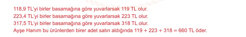 6. Sınıf Matematik 2024-2025 2. Dönem 1. Yazılı Ortak Sınav 2. Soru (Sabah Oturumu, MEB ders kitabı) resmi çözüm görseli