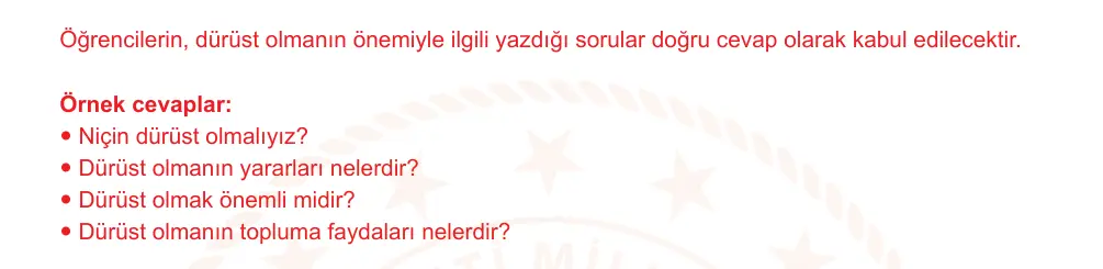 6. Sınıf Türkçe 2024-2025 2. Dönem 1. Yazılı Ortak Sınav 3. Soru (Sabah Oturumu, Mazeret Sınavı, MEB ders kitabı) resmi çözüm görseli