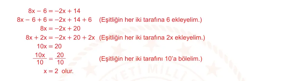 7. Sınıf Matematik 2024-2025 2. Dönem 1. Yazılı Ortak Sınav 1. Soru (Sabah Oturumu, Mazeret Sınavı) resmi çözüm görseli