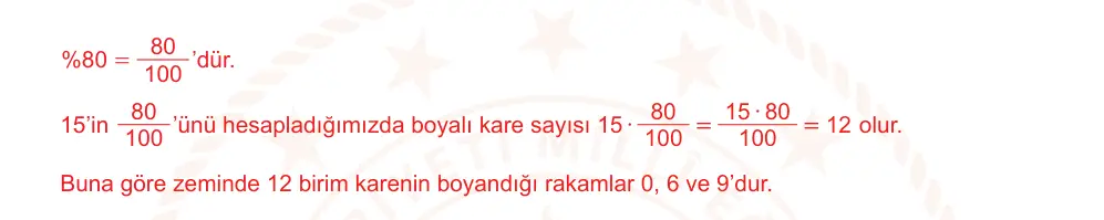 7. Sınıf Matematik 2024-2025 2. Dönem 1. Yazılı Ortak Sınav 7. Soru (Sabah Oturumu, Mazeret Sınavı) resmi çözüm görseli