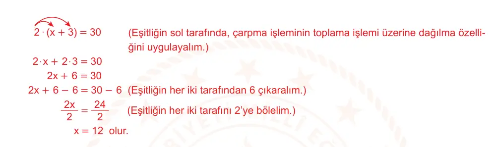 7. Sınıf Matematik 2024-2025 2. Dönem 1. Yazılı Ortak Sınav 1. Soru (Sabah Oturumu, MEB ders kitabı) resmi çözüm görseli