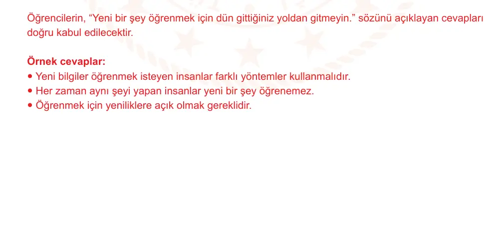 7. Sınıf Türkçe 2024-2025 2. Dönem 1. Yazılı Ortak Sınav 4. Soru (Öğle Oturumu, Mazeret Sınavı) resmi çözüm görseli