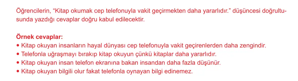 7. Sınıf Türkçe 2024-2025 2. Dönem 1. Yazılı Ortak Sınav 4. Soru (Öğle Oturumu) resmi çözüm görseli