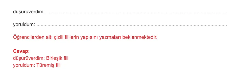 7. Sınıf Türkçe 2024-2025 2. Dönem 1. Yazılı Ortak Sınav 1. Soru (Sabah Oturumu) resmi çözüm görseli