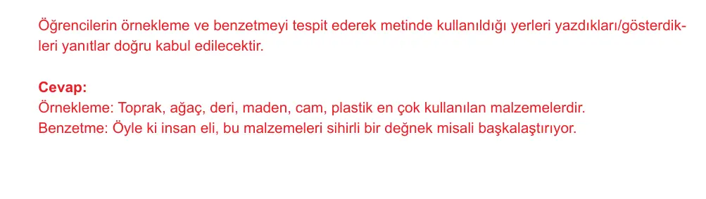 7. Sınıf Türkçe 2024-2025 2. Dönem 1. Yazılı Ortak Sınav 2. Soru (Sabah Oturumu) resmi çözüm görseli