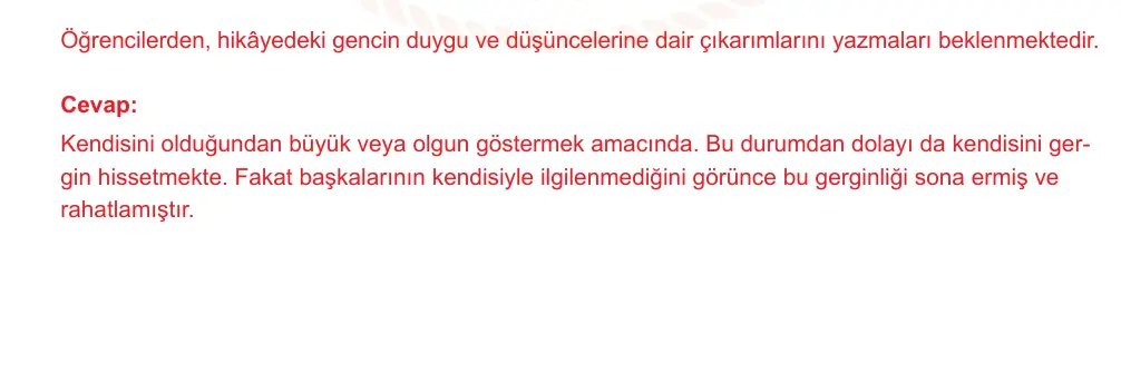9. Sınıf Türk Dili ve Edebiyatı 2024-2025 2. Dönem 1. Yazılı Ortak Sınav 5. Soru (Öğle Oturumu, Mazeret Sınavı) resmi çözüm görseli