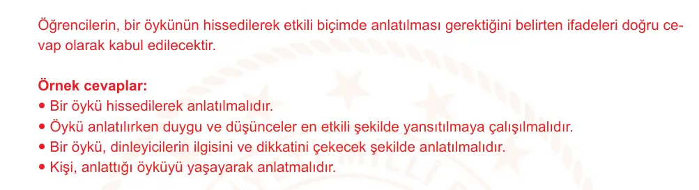 9. Sınıf Türk Dili ve Edebiyatı 2024-2025 2. Dönem 1. Yazılı Ortak Sınav 4. Soru (Öğle Oturumu, MEB ders kitabı) resmi çözüm görseli