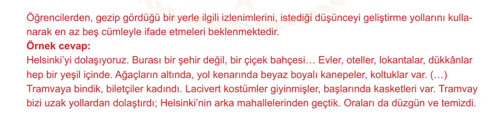 9. Sınıf Türk Dili ve Edebiyatı 2024-2025 2. Dönem 1. Yazılı Ortak Sınav 7. Soru (Sabah Oturumu, MEB ders kitabı) resmi çözüm görseli