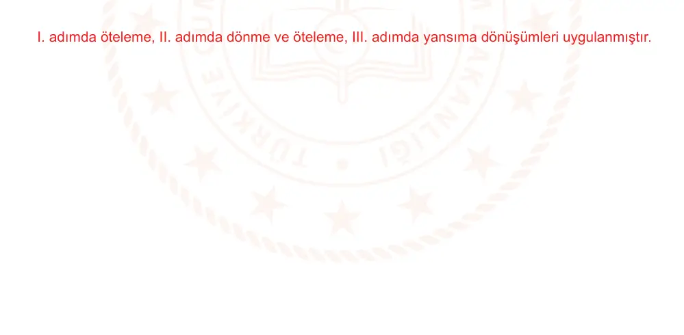 9. Sınıf Matematik 2024-2025 2. Dönem 1. Yazılı Ortak Sınav 1. Soru (Öğle Oturumu, Mazeret Sınavı) resmi çözüm görseli