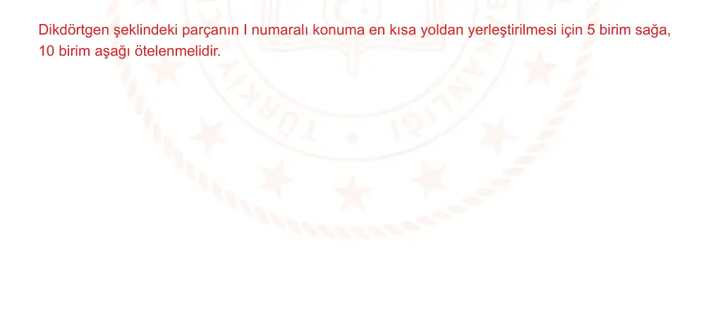 9. Sınıf Matematik 2024-2025 2. Dönem 1. Yazılı Ortak Sınav 1. Soru (Sabah Oturumu, Mazeret Sınavı) resmi çözüm görseli