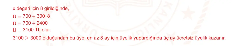 9. Sınıf Matematik 2024-2025 2. Dönem 1. Yazılı Ortak Sınav 7. Soru (Sabah Oturumu, Mazeret Sınavı) resmi çözüm görseli