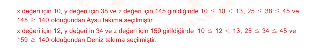 9. Sınıf Matematik 2024-2025 2. Dönem 1. Yazılı Ortak Sınav 7. Soru (Sabah Oturumu, MEB ders kitabı) resmi çözüm görseli