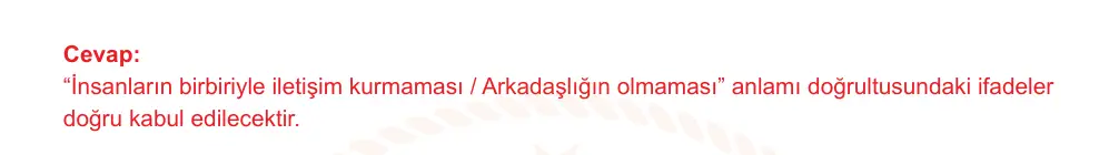 7. Sınıf Türkçe 2025-2026 1. Dönem 1. Yazılı Ortak Sınav 5. Soru (Sabah Oturumu, Mazeret Sınavı) resmi çözüm görseli