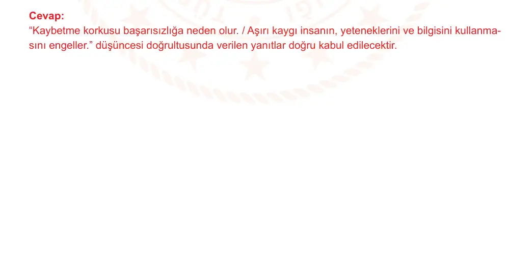 7. Sınıf Türkçe 2025-2026 1. Dönem 1. Yazılı Ortak Sınav 6. Soru (Sabah Oturumu, Mazeret Sınavı) resmi çözüm görseli