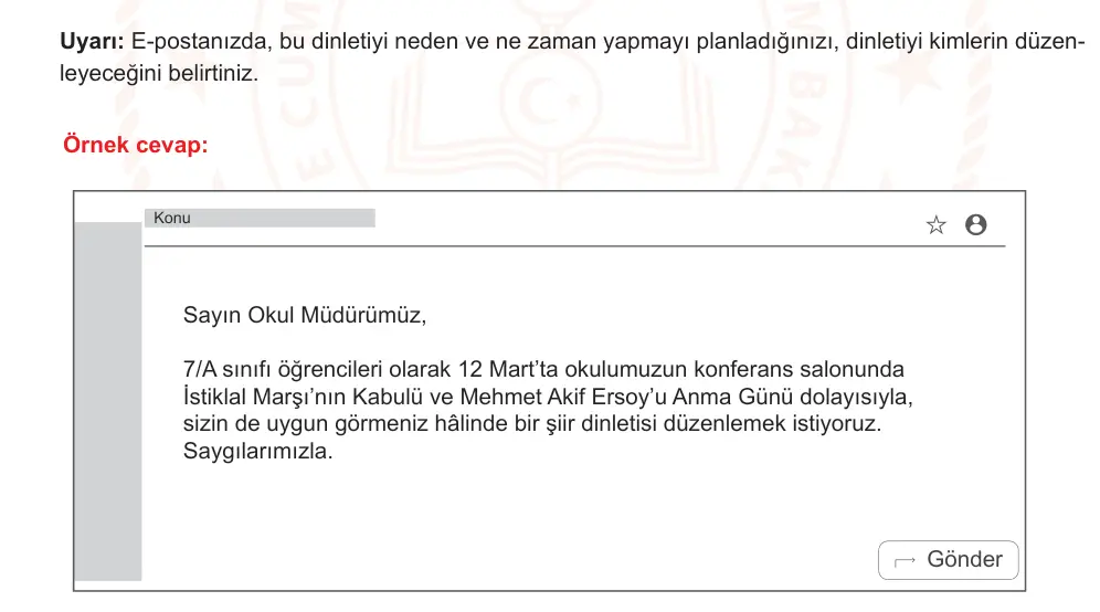 7. Sınıf Türkçe 2025-2026 1. Dönem 1. Yazılı Ortak Sınav 8. Soru (Sabah Oturumu) resmi çözüm görseli