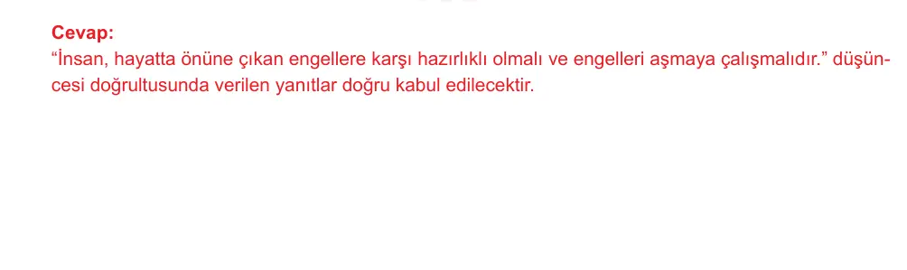 8. Sınıf Türkçe 2025-2026 1. Dönem 1. Yazılı Ortak Sınav 6. Soru (Sabah Oturumu, Mazeret Sınavı) resmi çözüm görseli
