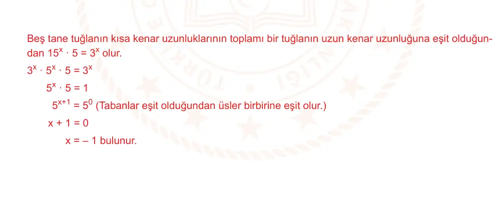9. Sınıf Matematik 2025-2026 1. Dönem 1. Yazılı Ortak Sınav 1. Soru (Öğle Oturumu, Mazeret Sınavı) resmi çözüm görseli