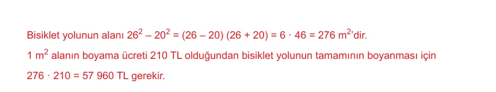 9. Sınıf Matematik 2025-2026 1. Dönem 1. Yazılı Ortak Sınav 7. Soru (Öğle Oturumu, Mazeret Sınavı) resmi çözüm görseli