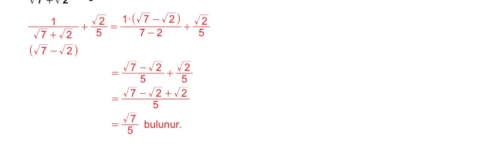 9. Sınıf Matematik 2025-2026 1. Dönem 1. Yazılı Ortak Sınav 2. Soru (Öğle Oturumu) resmi çözüm görseli