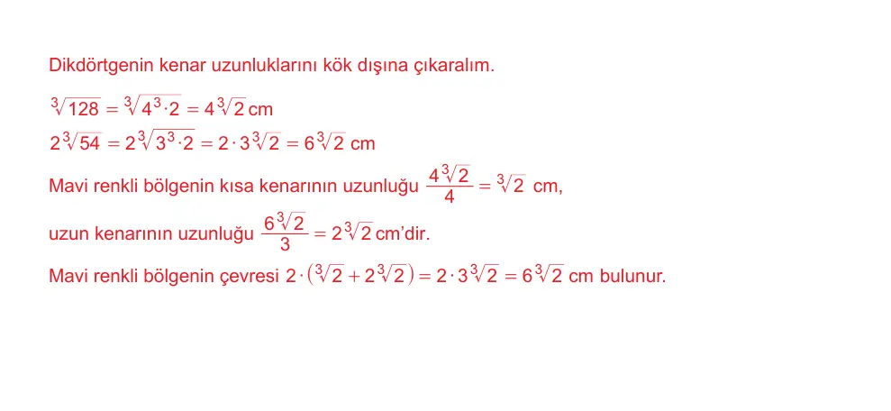 9. Sınıf Matematik 2025-2026 1. Dönem 1. Yazılı Ortak Sınav 3. Soru (Öğle Oturumu) resmi çözüm görseli