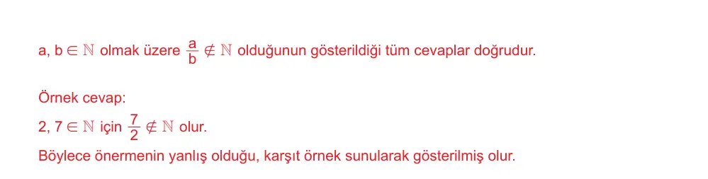 9. Sınıf Matematik 2025-2026 1. Dönem 1. Yazılı Ortak Sınav 6. Soru (Öğle Oturumu) resmi çözüm görseli