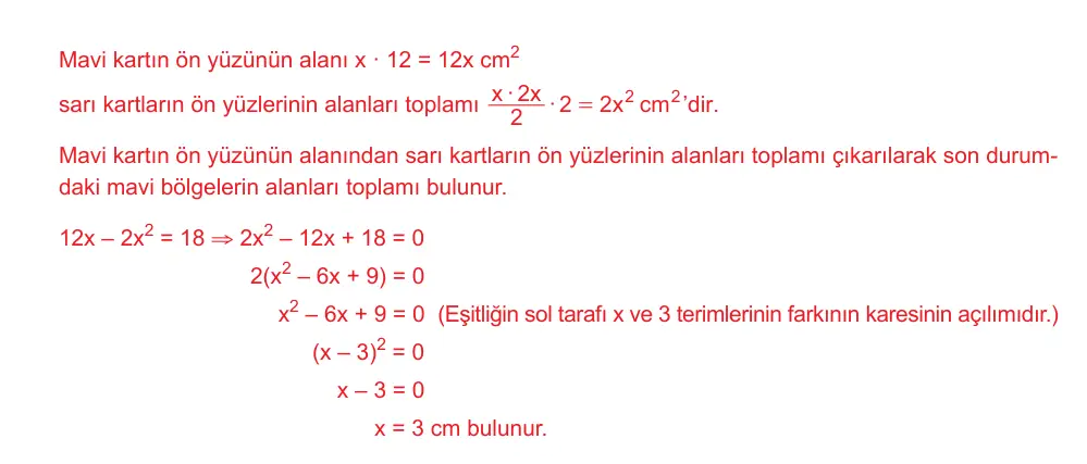 9. Sınıf Matematik 2025-2026 1. Dönem 1. Yazılı Ortak Sınav 7. Soru (Öğle Oturumu) resmi çözüm görseli
