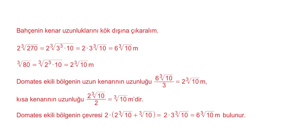 9. Sınıf Matematik 2025-2026 1. Dönem 1. Yazılı Ortak Sınav 3. Soru (Sabah Oturumu) resmi çözüm görseli