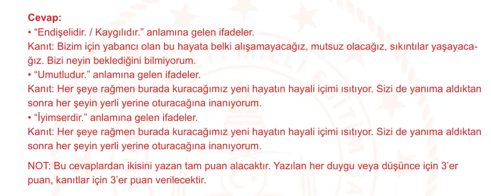10. Sınıf Türk Dili ve Edebiyatı 2025-2026 2. Dönem 1. Yazılı Ortak Sınav 2. Soru (Öğle Oturumu) resmi çözüm görseli