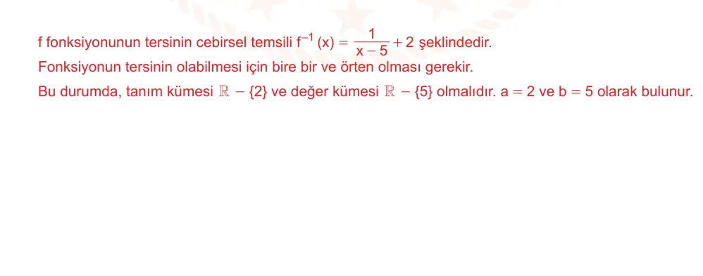 10. Sınıf Matematik 2025-2026 2. Dönem 1. Yazılı Ortak Sınav 6. Soru (Öğle Oturumu) resmi çözüm görseli