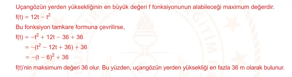 10. Sınıf Matematik 2025-2026 2. Dönem 1. Yazılı Ortak Sınav 7. Soru (Öğle Oturumu) resmi çözüm görseli