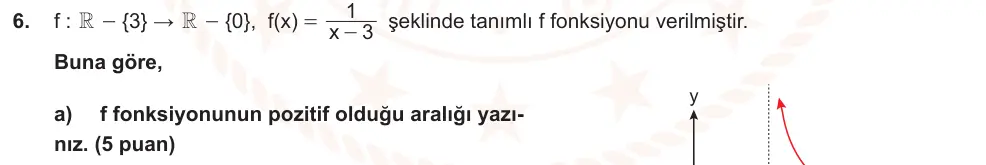 10. Sınıf Matematik 2025-2026 2. Dönem 1. Yazılı Ortak Sınav 6. Soru (Sabah Oturumu, Mazeret Sınavı) görseli