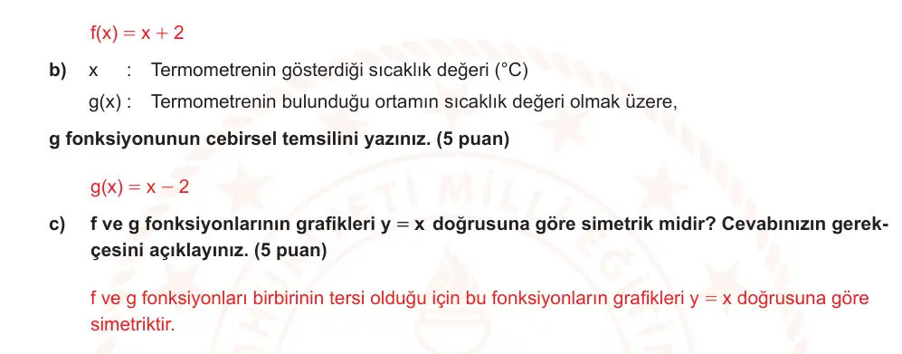 10. Sınıf Matematik 2025-2026 2. Dönem 1. Yazılı Ortak Sınav 7. Soru (Sabah Oturumu) resmi çözüm görseli