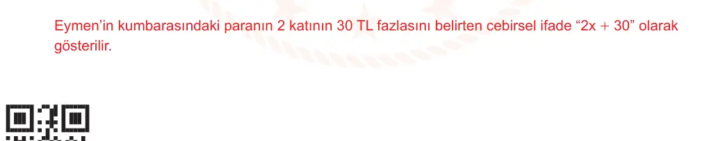 6. Sınıf Matematik 2025-2026 2. Dönem 1. Yazılı Ortak Sınav 2. Soru (Öğle Oturumu, Mazeret Sınavı) resmi çözüm görseli
