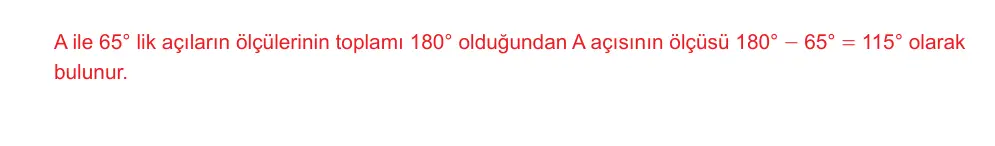 6. Sınıf Matematik 2025-2026 2. Dönem 1. Yazılı Ortak Sınav 7. Soru (Öğle Oturumu, Mazeret Sınavı) resmi çözüm görseli