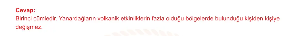 6. Sınıf Türkçe 2025-2026 2. Dönem 1. Yazılı Ortak Sınav 3. Soru (Öğle Oturumu, Mazeret Sınavı) resmi çözüm görseli