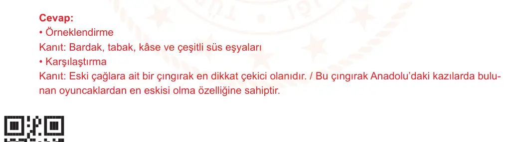 6. Sınıf Türkçe 2025-2026 2. Dönem 1. Yazılı Ortak Sınav 2. Soru (Öğle Oturumu) resmi çözüm görseli