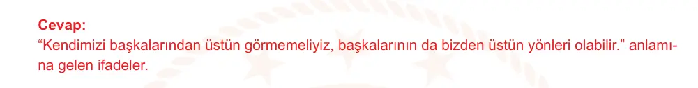 6. Sınıf Türkçe 2025-2026 2. Dönem 1. Yazılı Ortak Sınav 5. Soru (Öğle Oturumu) resmi çözüm görseli