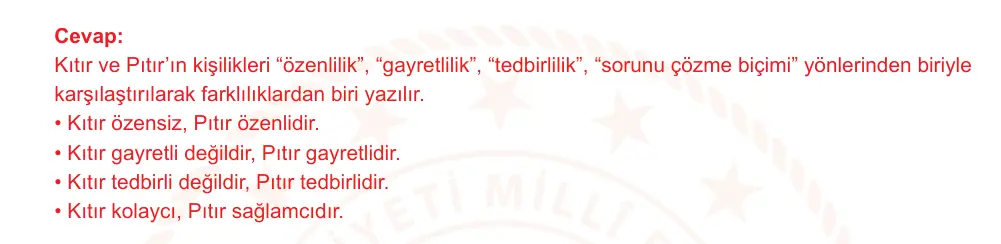 6. Sınıf Türkçe 2025-2026 2. Dönem 1. Yazılı Ortak Sınav 6. Soru (Sabah Oturumu) resmi çözüm görseli